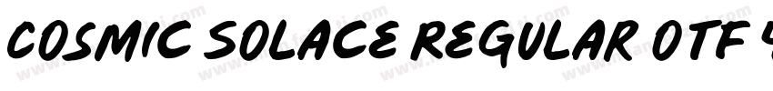 Cosmic Solace Regular otf 400 字体字体转换